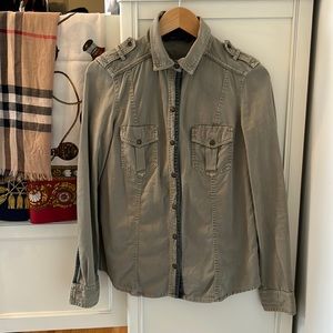 Women's Zara Button Down Shirt Top